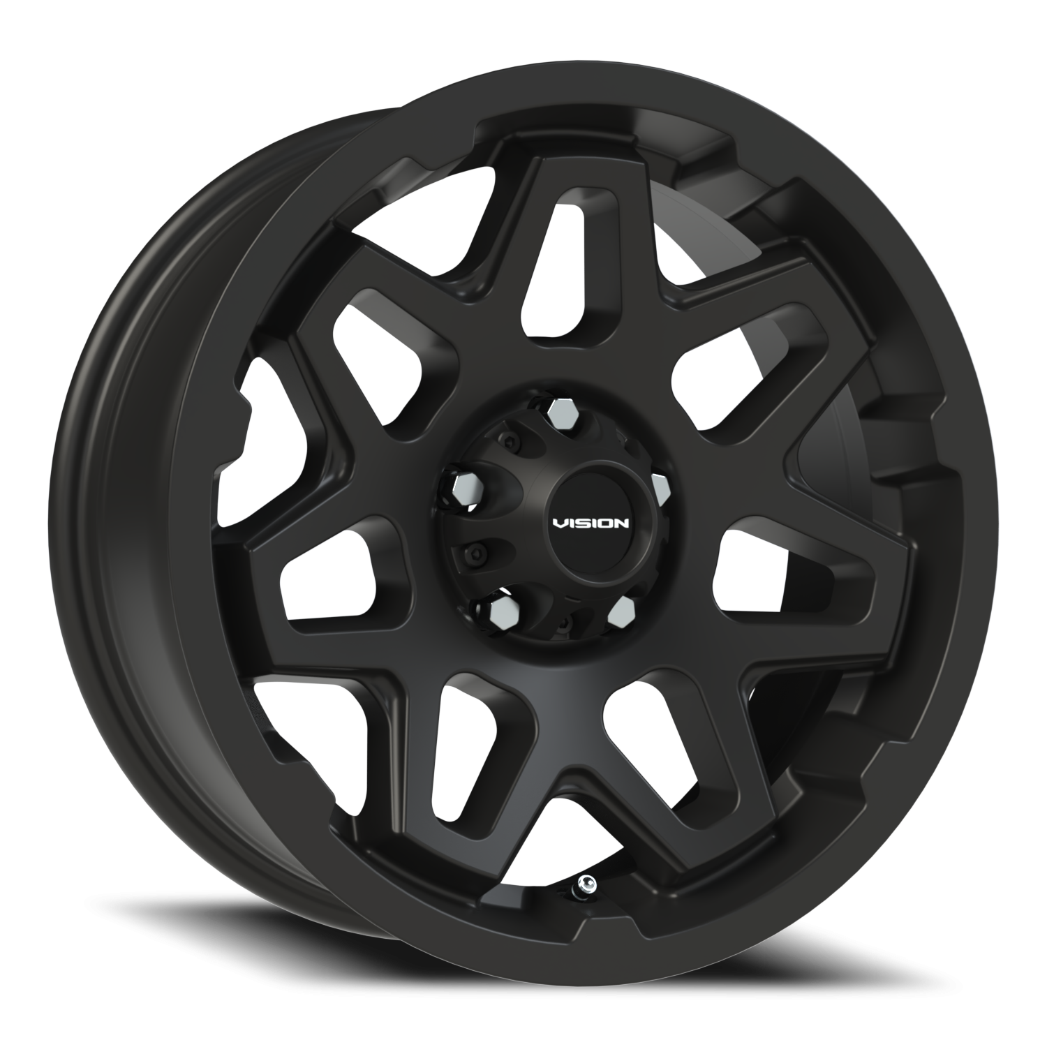 Vision SE7EN 17X7 Satin Black Wheel