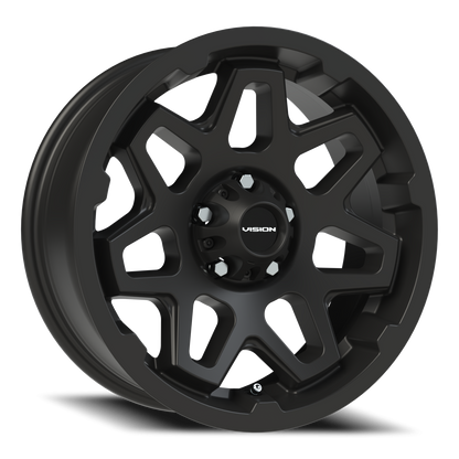 Vision SE7EN 17X7 Satin Black Wheel