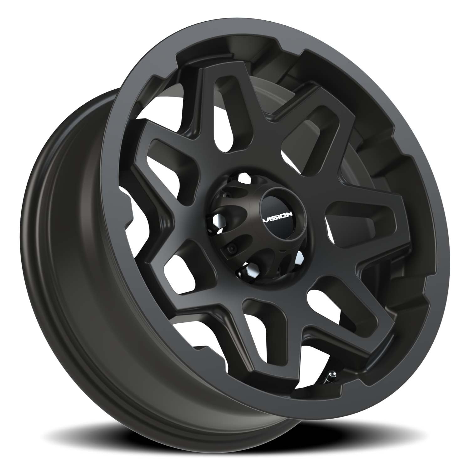 Vision SE7EN 17X7 Satin Black Wheel