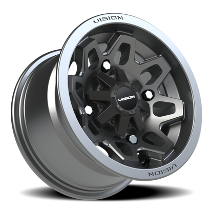 Vision Atv 12X7 Gunmetal Wheel