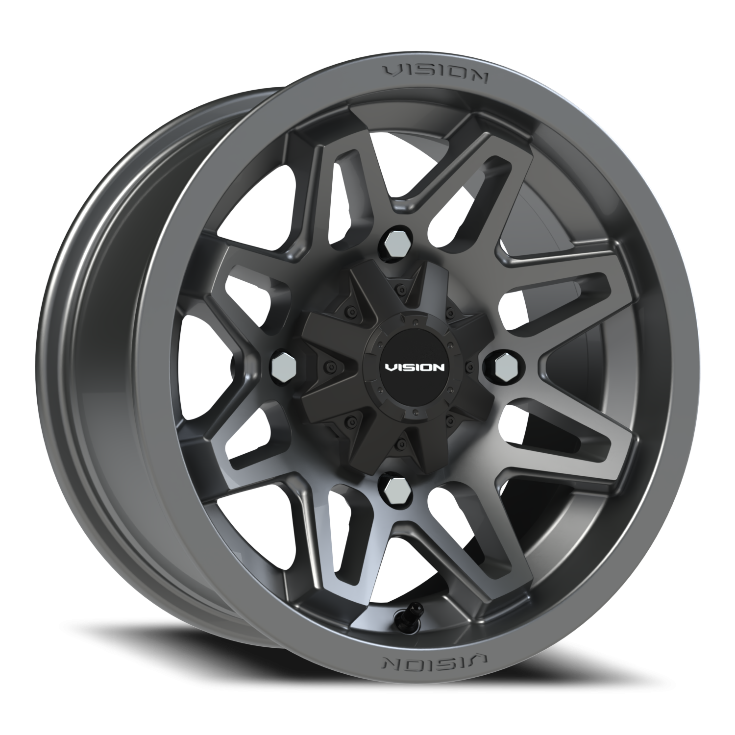 Vision Atv 14X7 Gunmetal Wheel