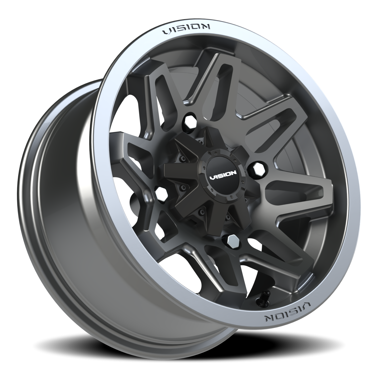 Vision Atv 14X7 Gunmetal Wheel