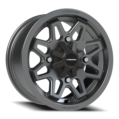 Vision Atv 14X7 Gunmetal Wheel