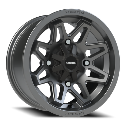 Vision Atv 14X7 Gunmetal Wheel