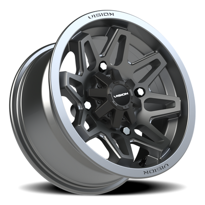 Vision Atv 14X7 Gunmetal Wheel