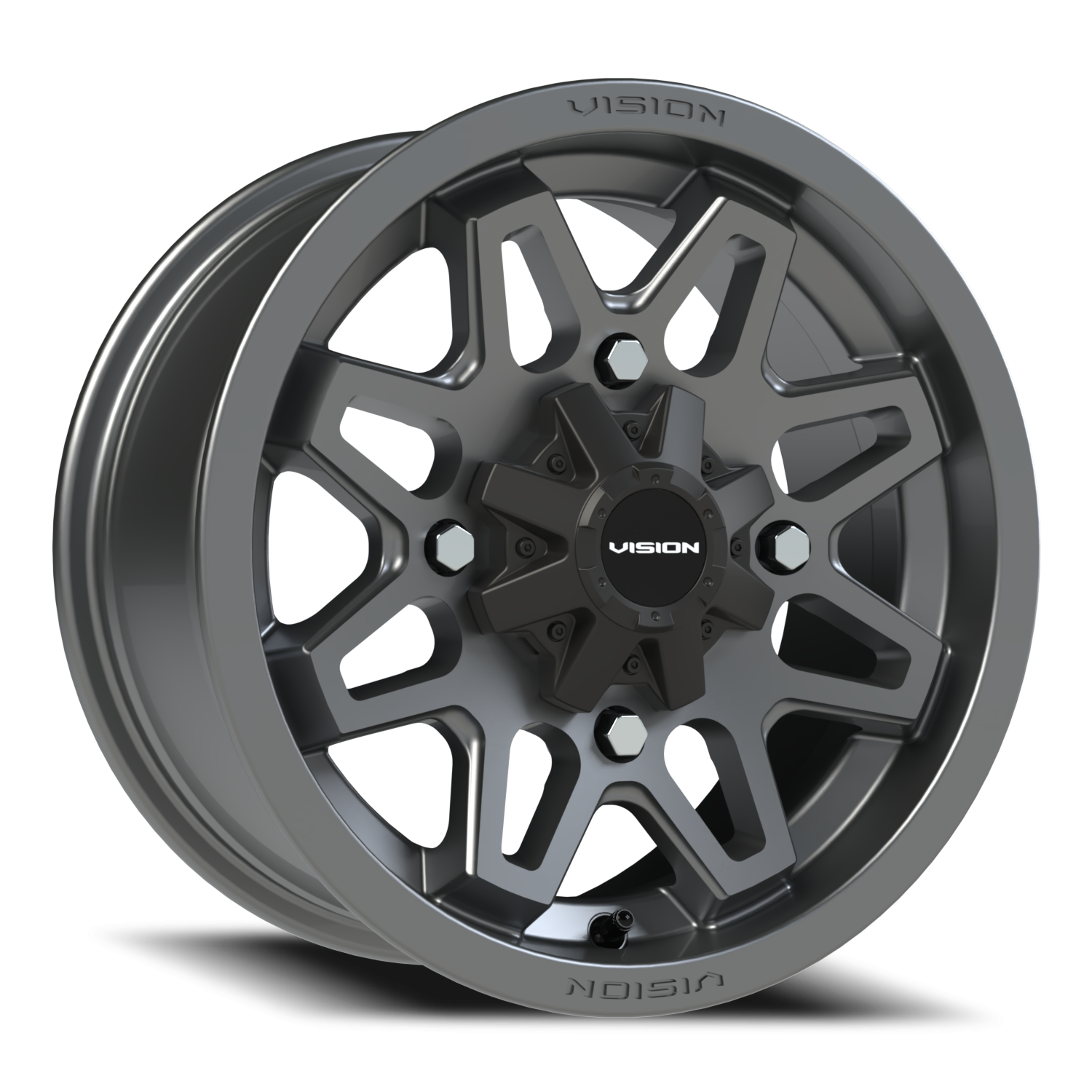Vision Atv 14X7 Gunmetal Wheel