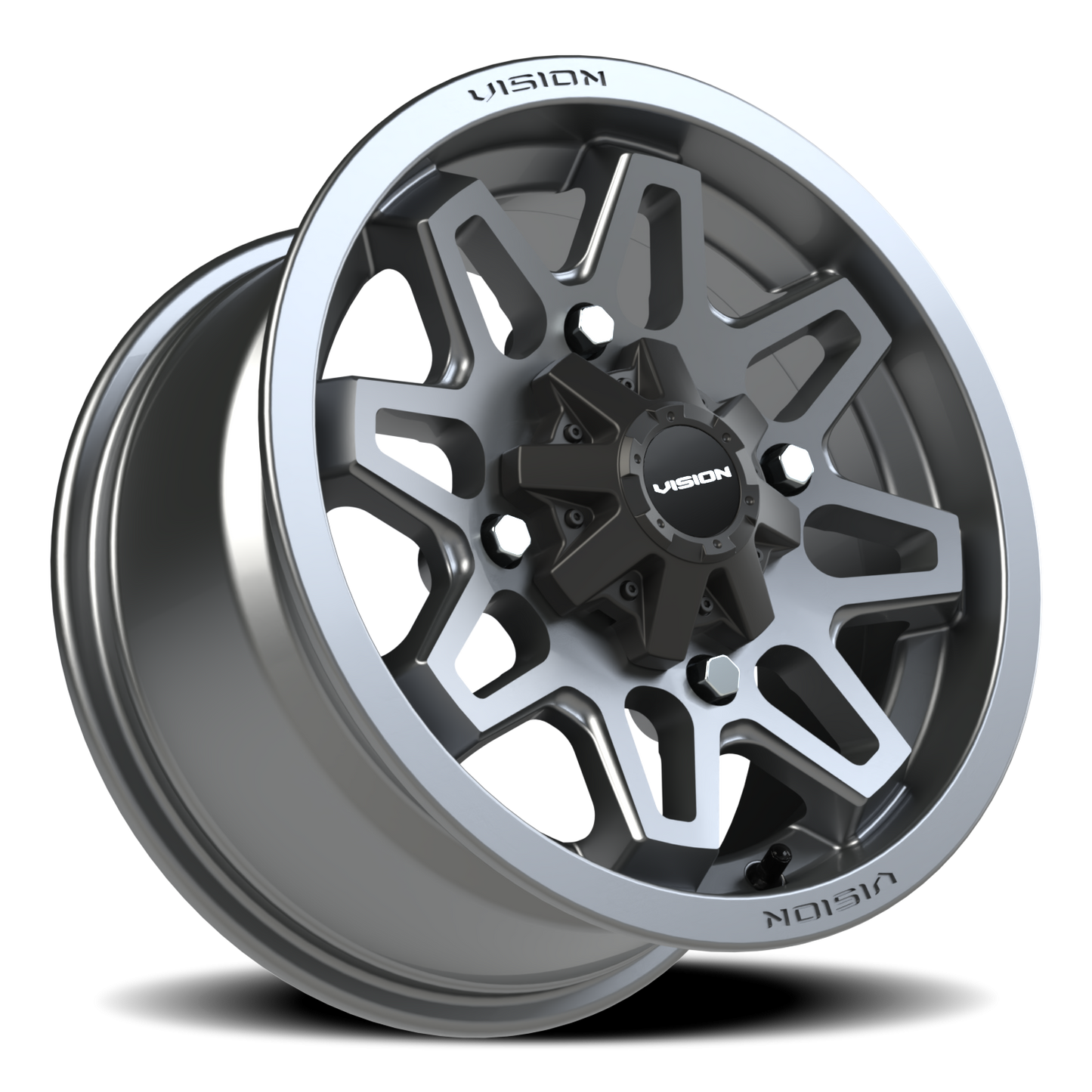 Vision Atv 14X7 Gunmetal Wheel