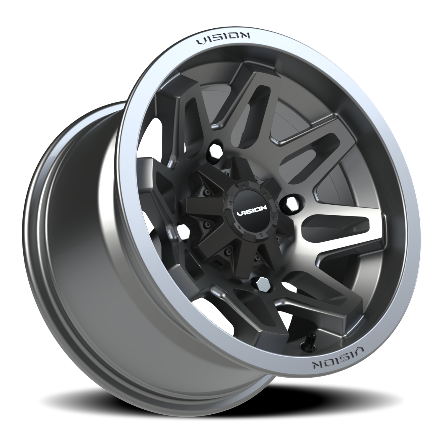 Vision Atv 14X8 Gunmetal Wheel