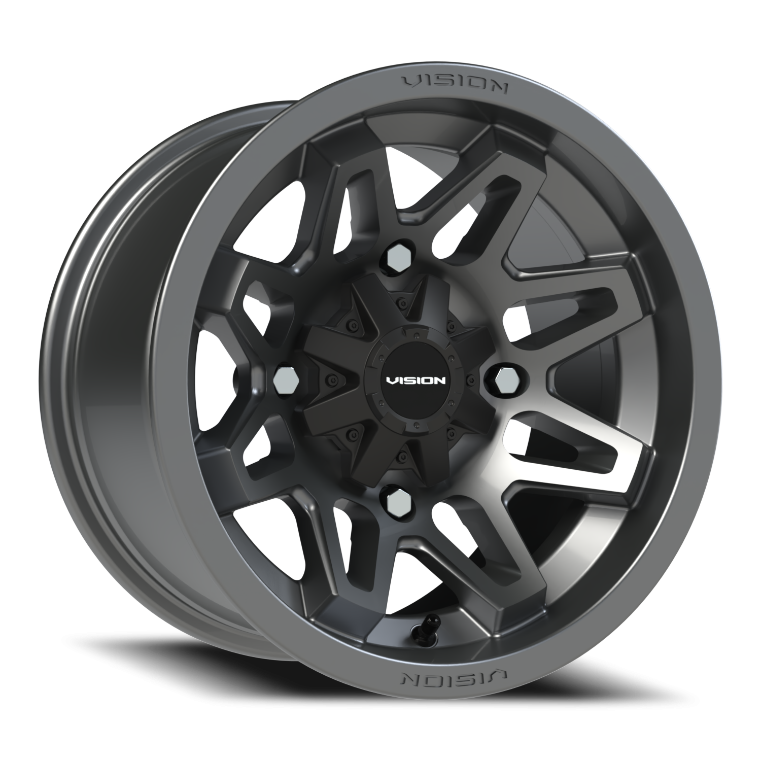 Vision Atv 14X8 Gunmetal Wheel