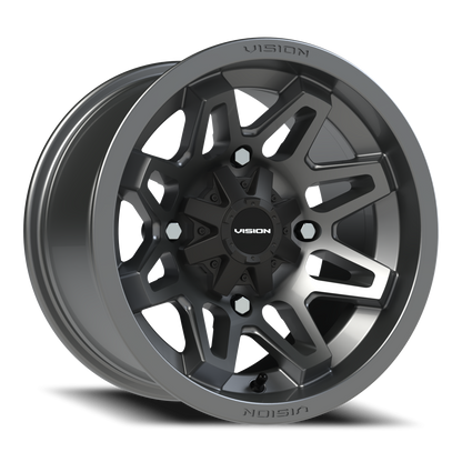 Vision Atv 14X8 Gunmetal Wheel