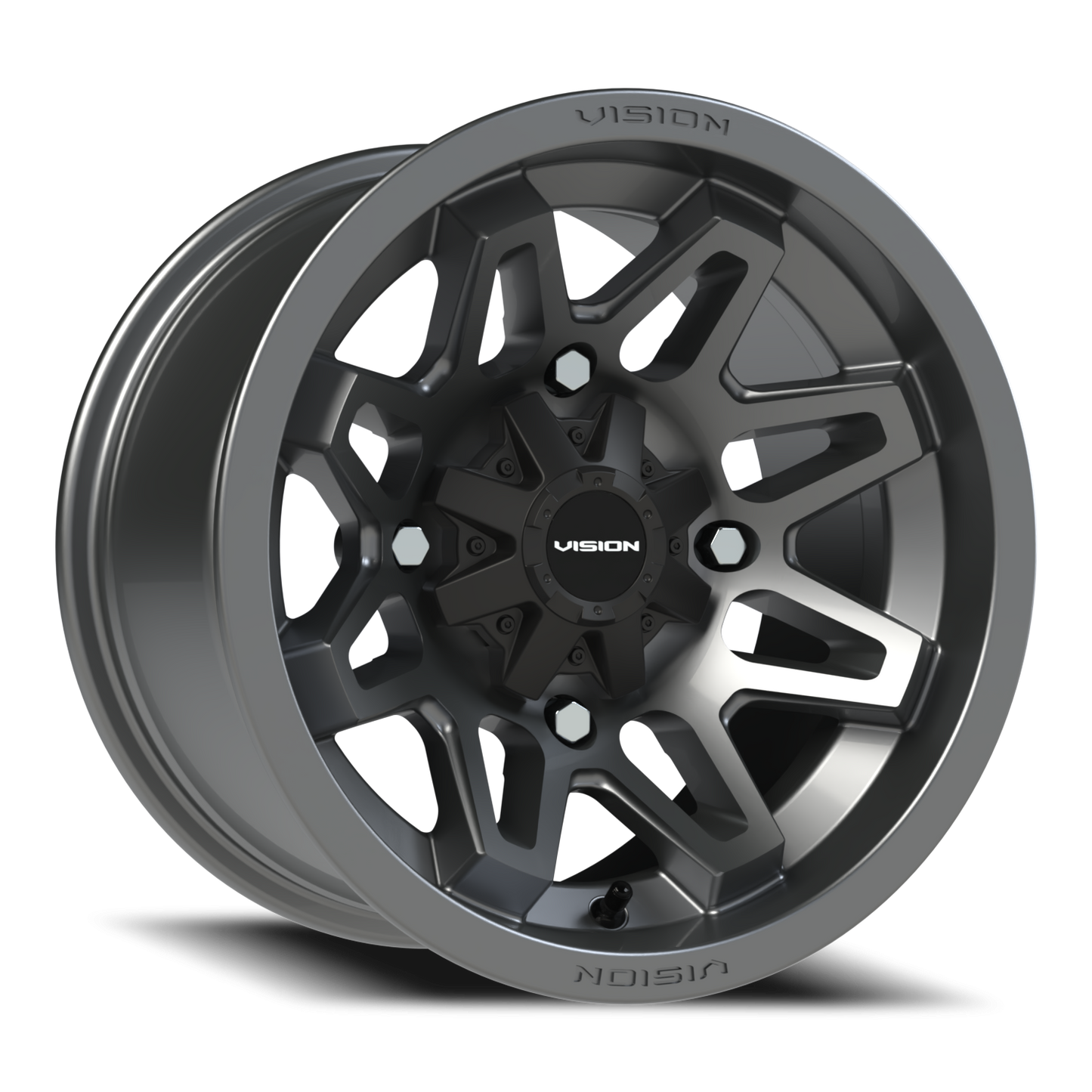 Vision Atv 14X8 Gunmetal Wheel