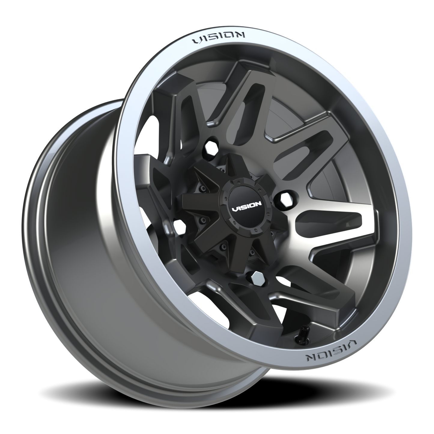 Vision Atv 14X8 Gunmetal Wheel