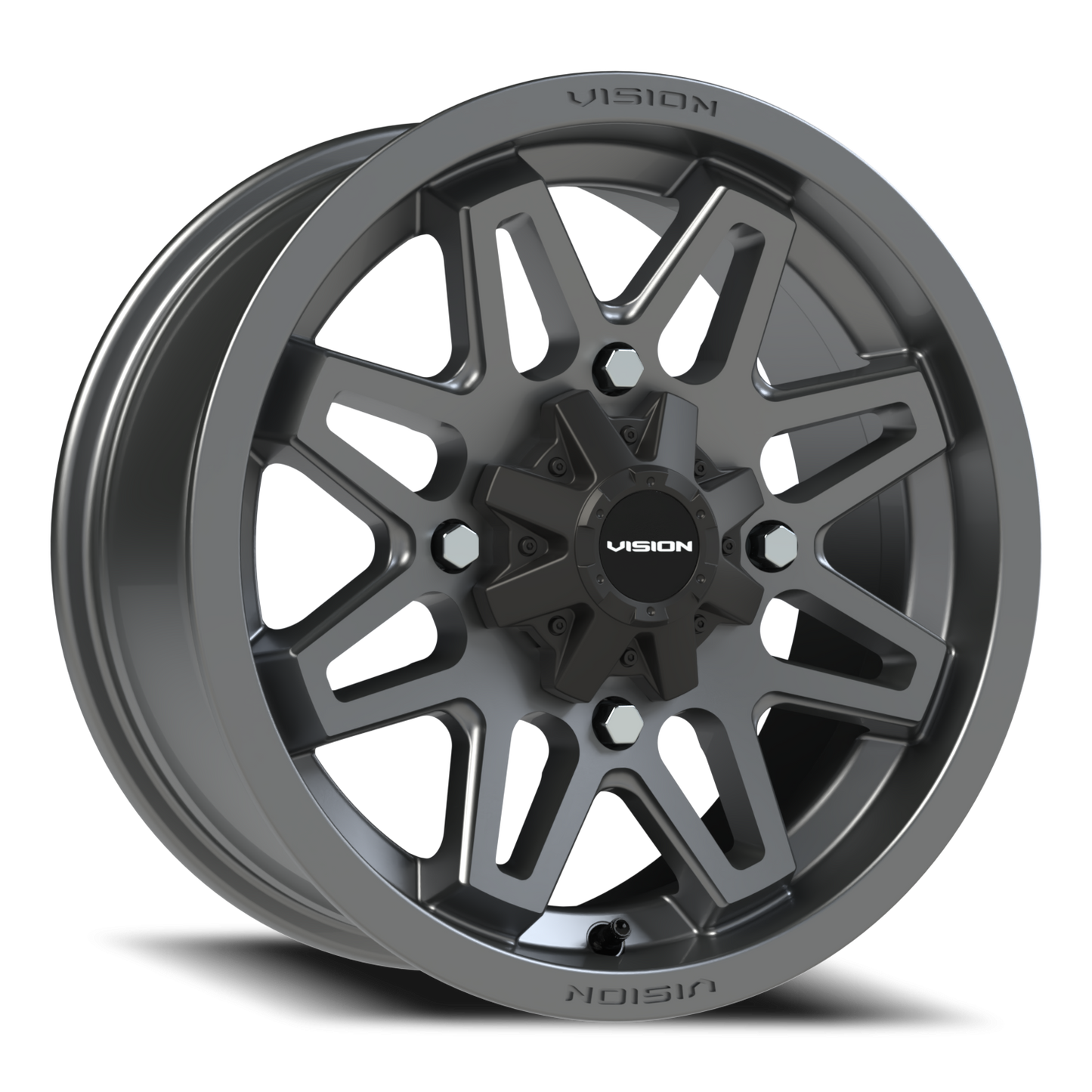 Vision Atv 15X7 Gunmetal Wheel