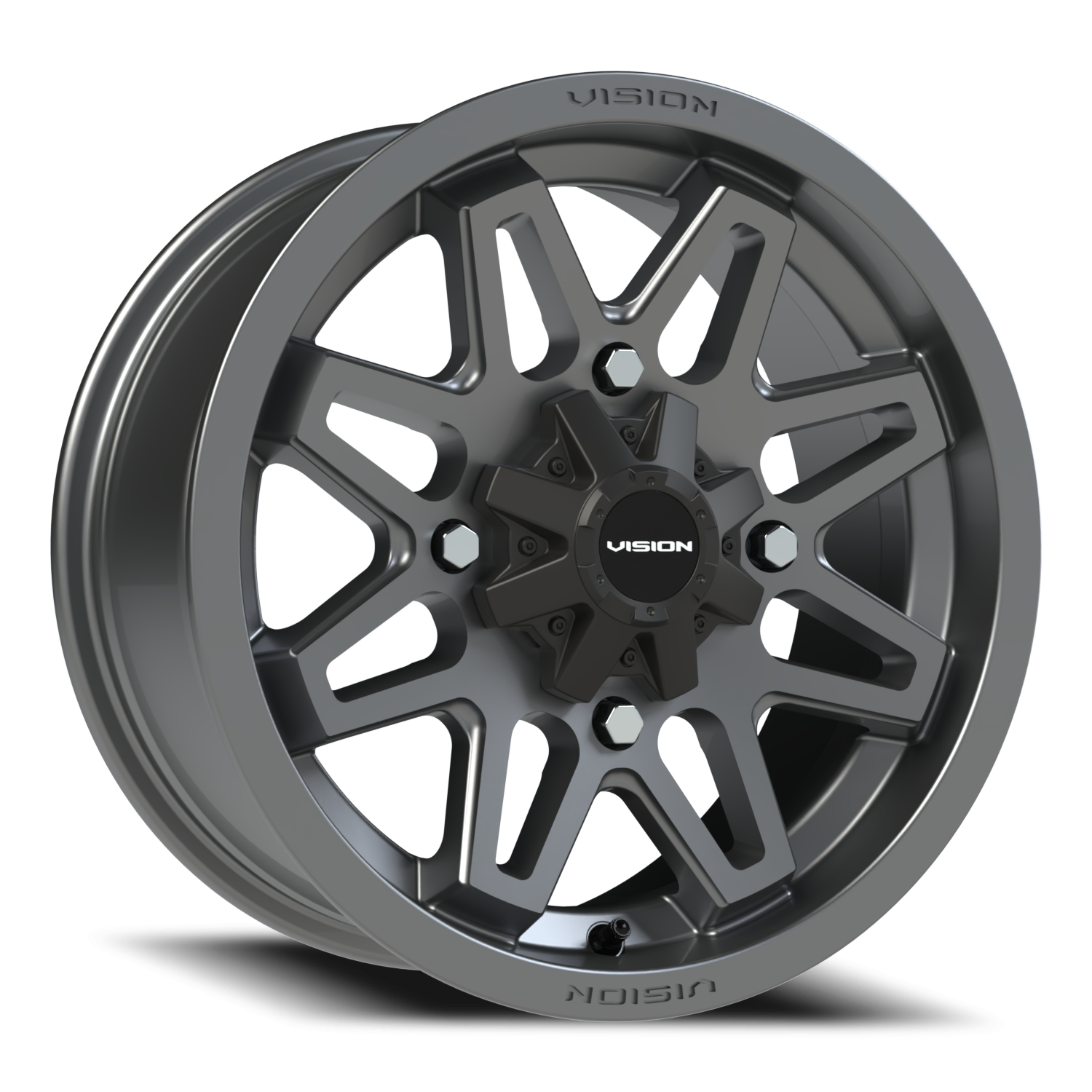 Vision Atv 15X7 Gunmetal Wheel