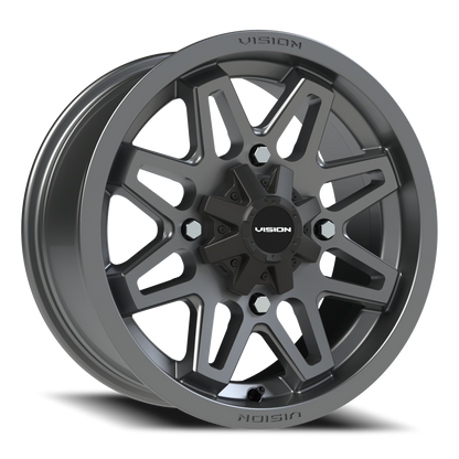 Vision Atv 15X7 Gunmetal Wheel