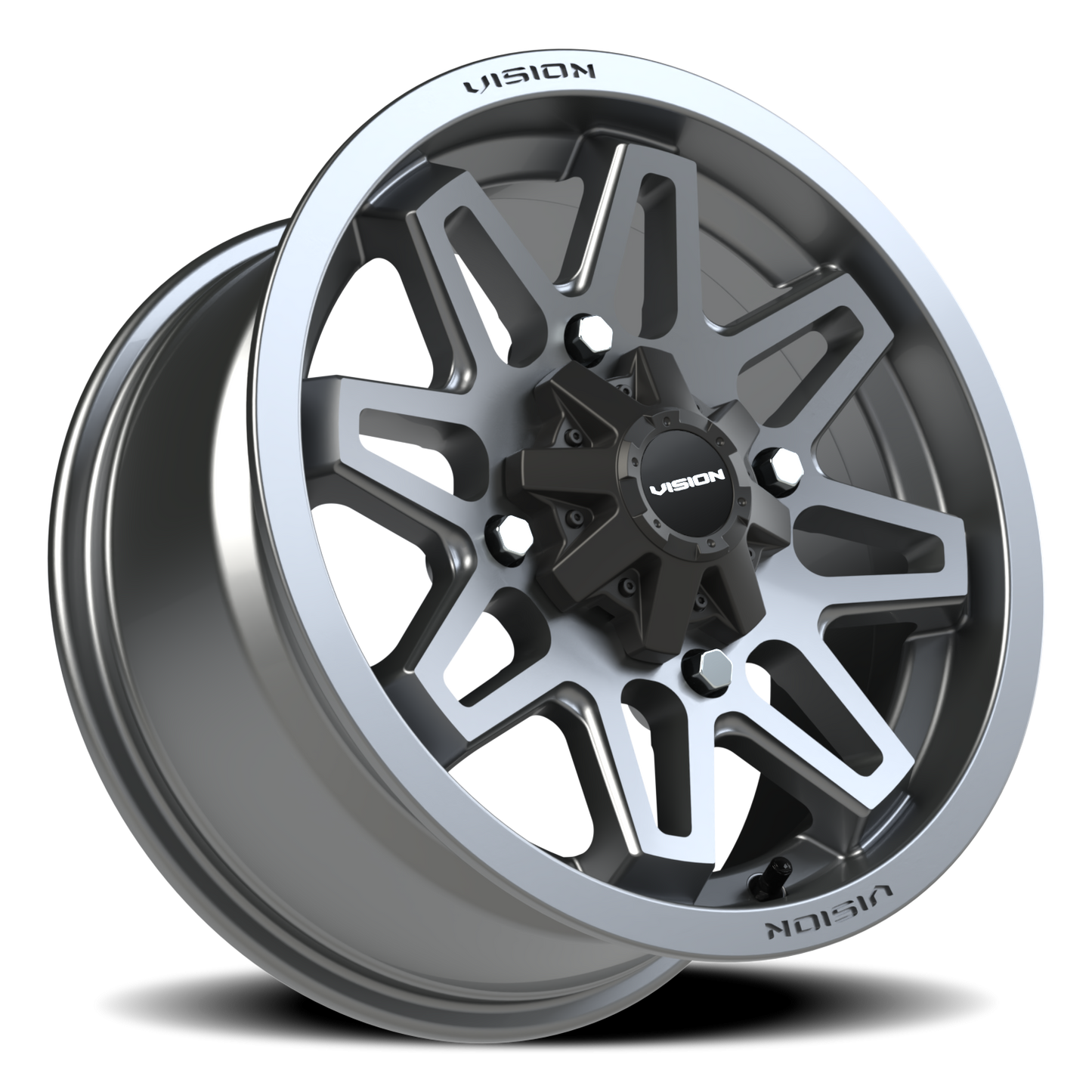 Vision Atv 15X7 Gunmetal Wheel