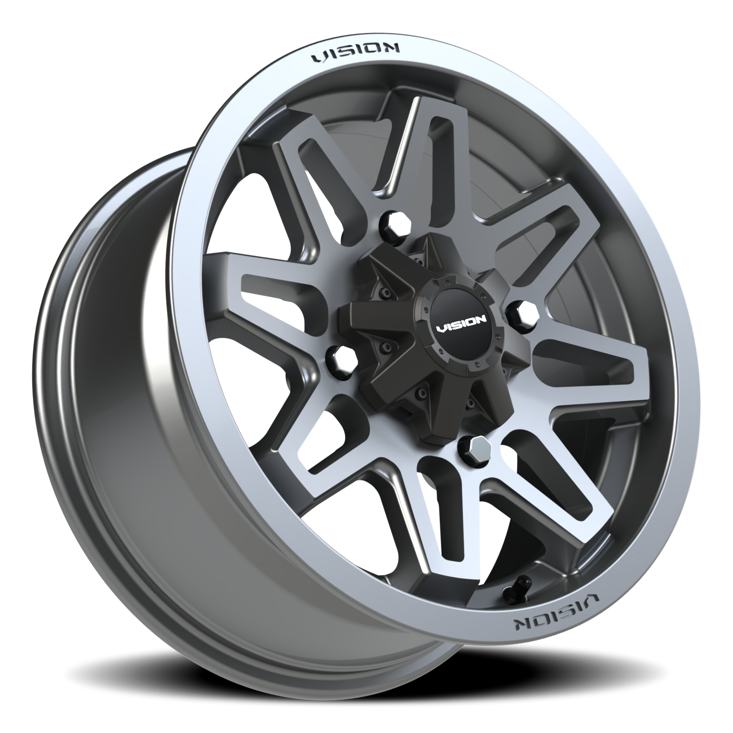 Vision Atv 15X7 Gunmetal Wheel
