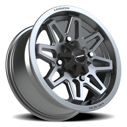 Vision Atv 15X7 Gunmetal Wheel