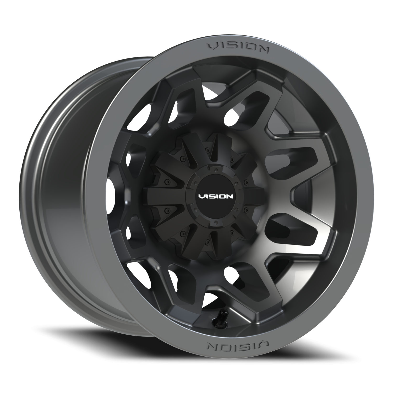 Vision Atv 12X8 Gunmetal Wheel
