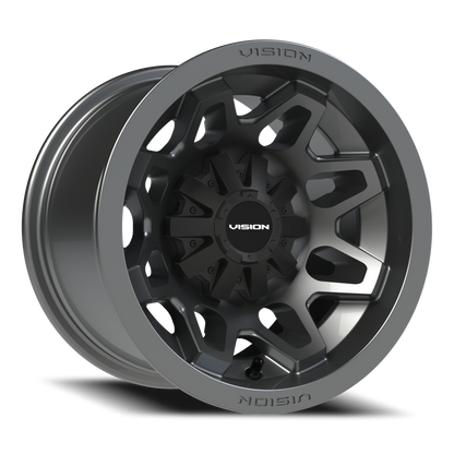 Vision Atv 12X8 Gunmetal Wheel