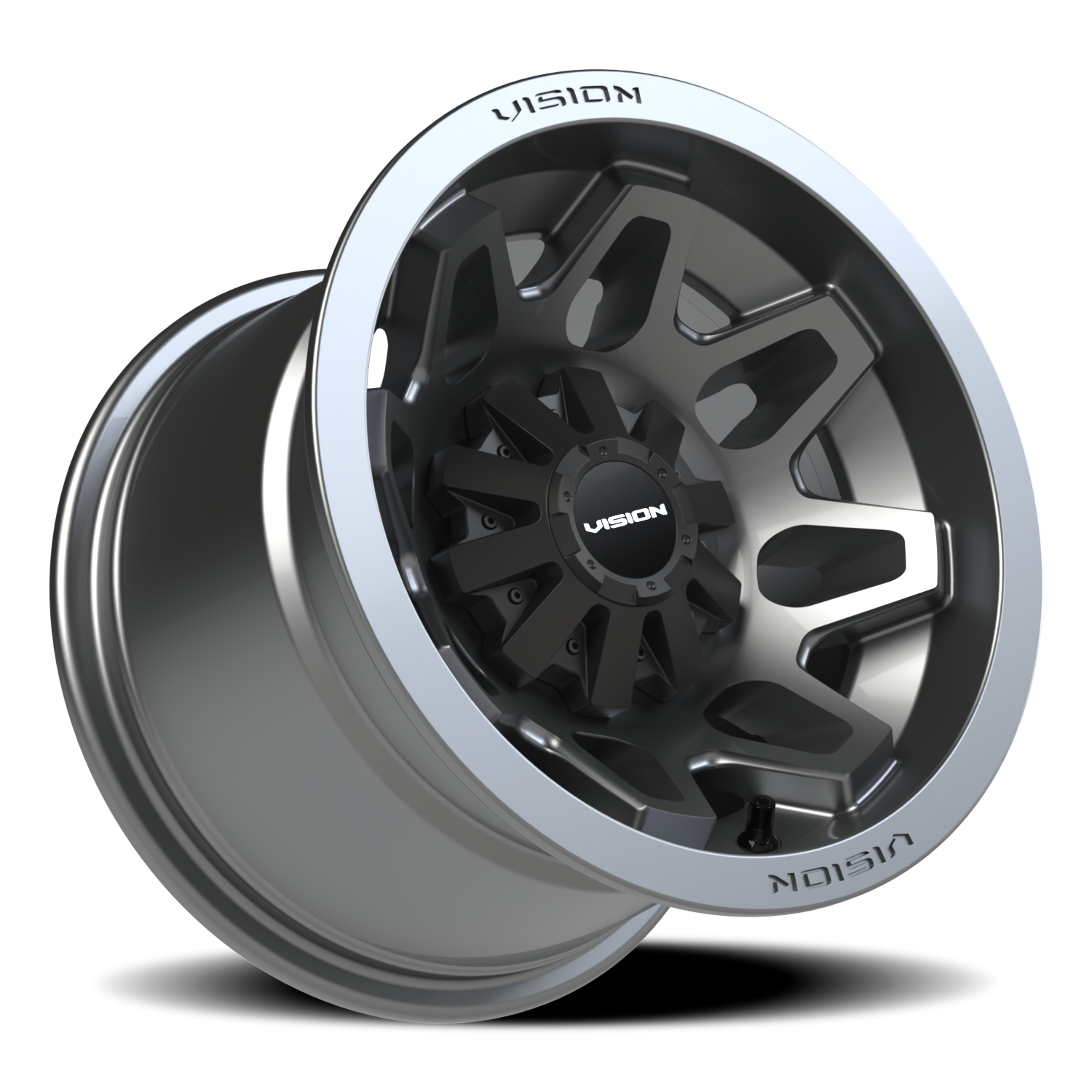 Vision Atv 12X8 Gunmetal Wheel