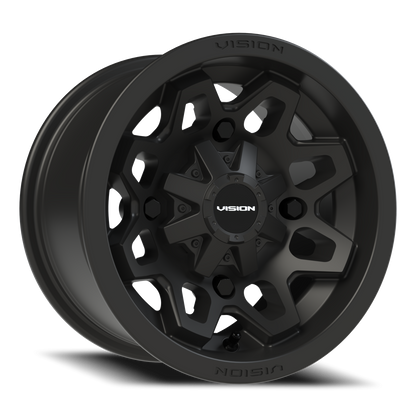 Vision Atv 12X7 Matte Black Wheel