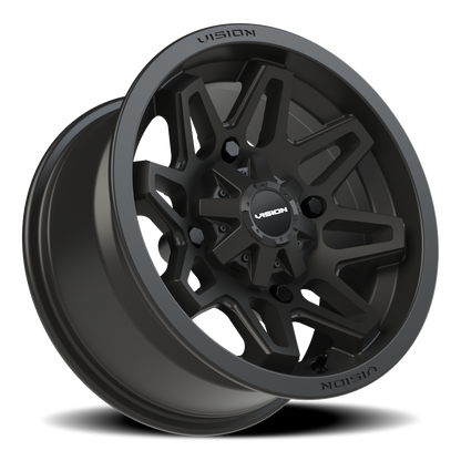 Vision Atv 14X7 Matte Black Wheel