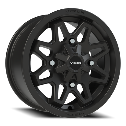 Vision Atv 14X7 Matte Black Wheel
