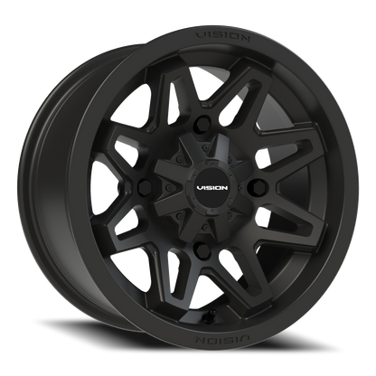Vision Atv 14X7 Matte Black Wheel