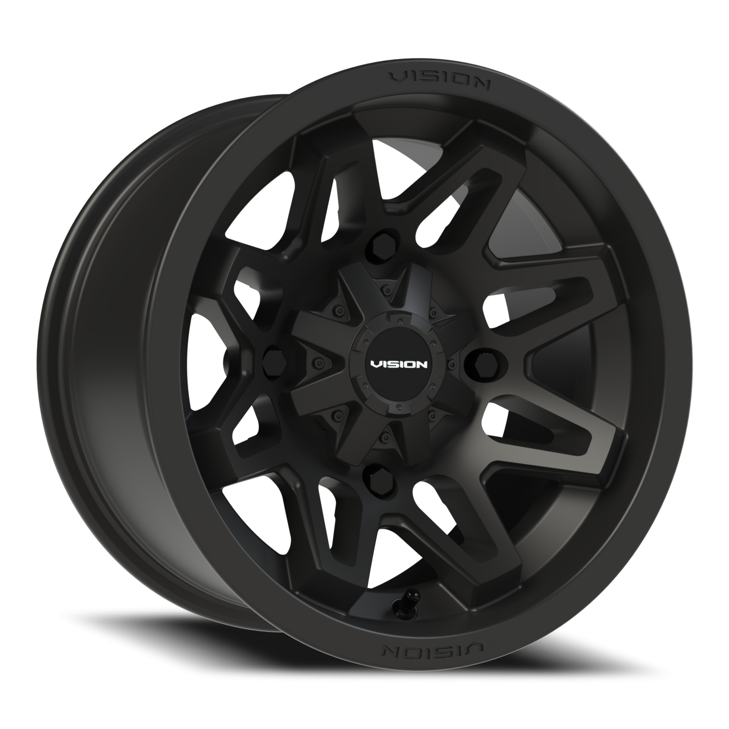 Vision Atv 14X8 Matte Black Wheel