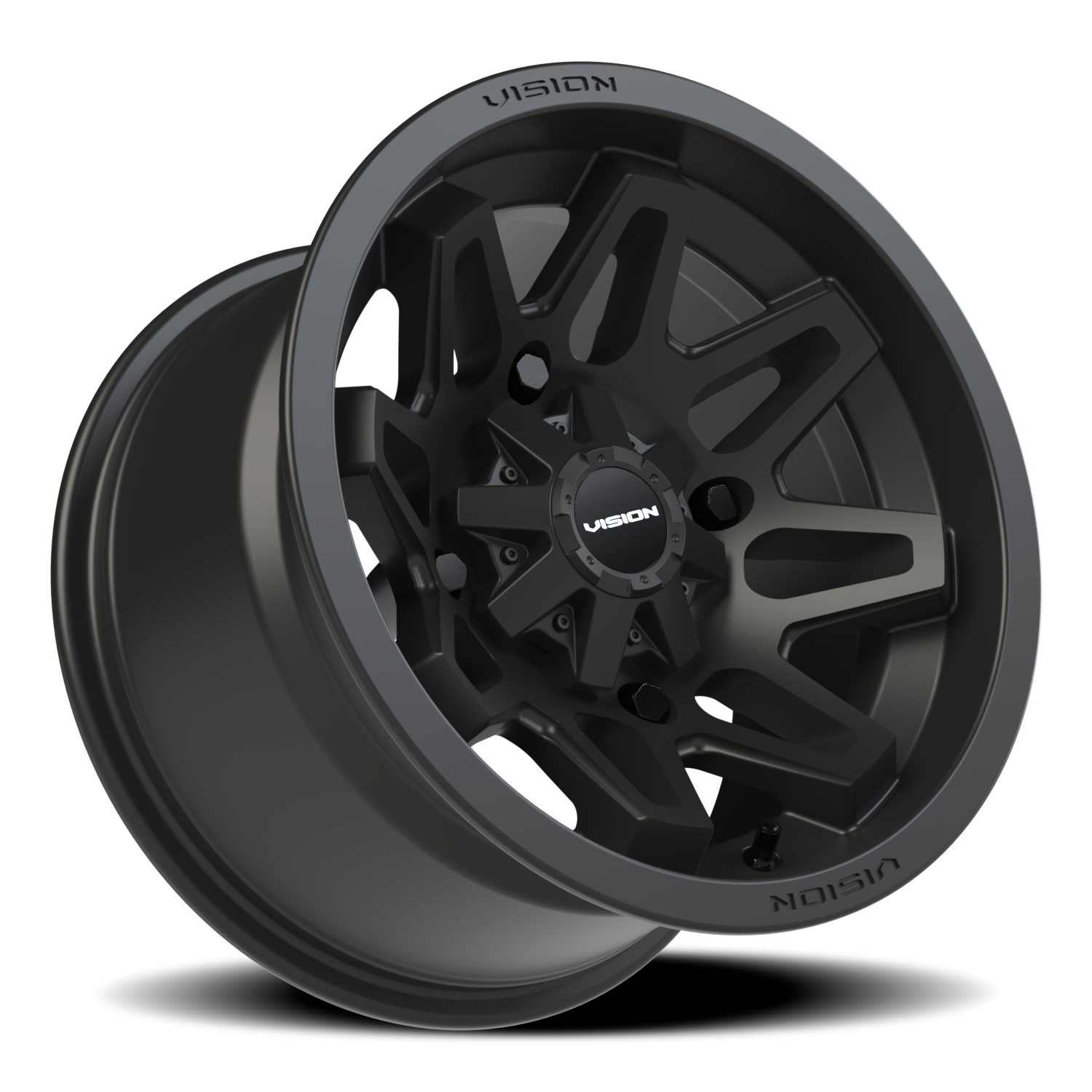 Vision Atv 14X8 Matte Black Wheel