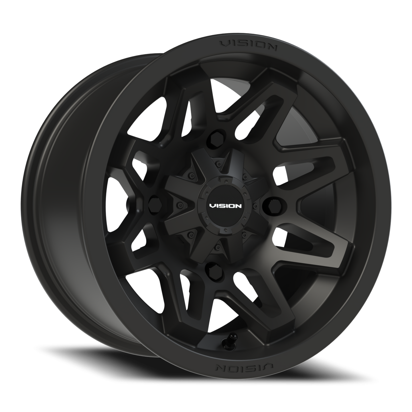 Vision Atv 14X8 Matte Black Wheel