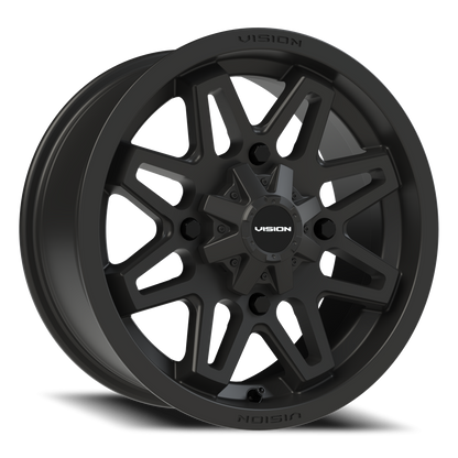 Vision Atv 15X7 Matte Black Wheel