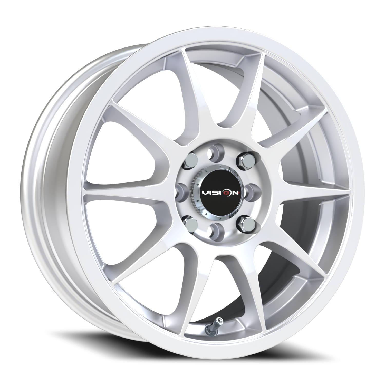 Vision Bane 15X6.5 Hyper Silver Wheel