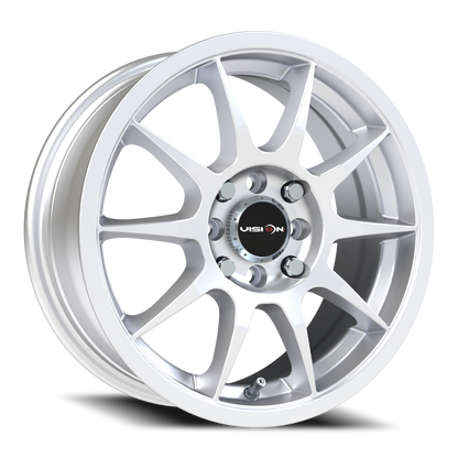 Vision Bane 15X6.5 Hyper Silver Wheel