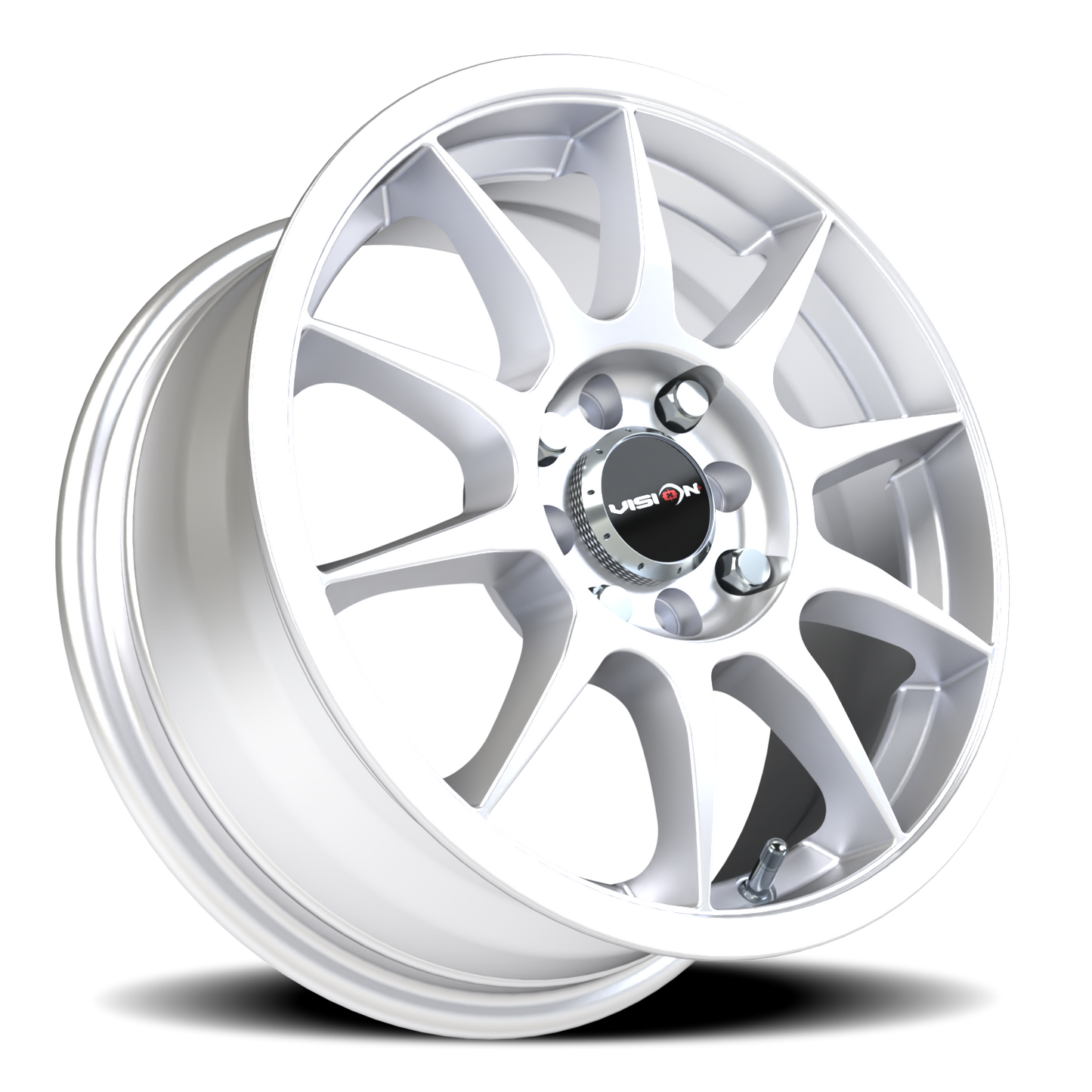 Vision Bane 15X6.5 Hyper Silver Wheel