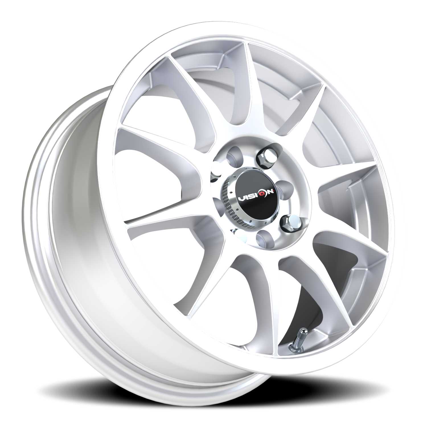 Vision Bane 15X6.5 Hyper Silver Wheel