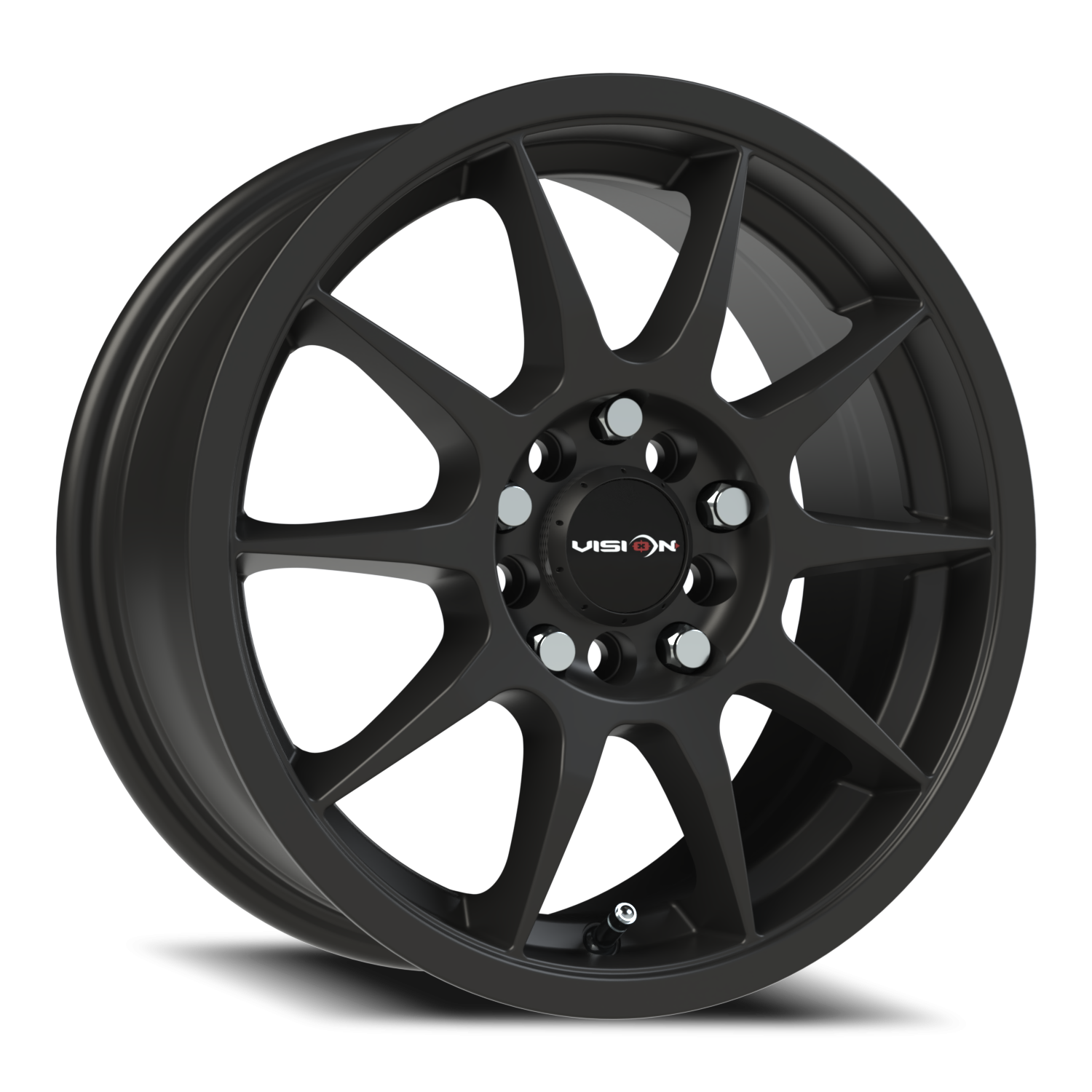 Vision Bane 15X6.5 Matte Black Wheel