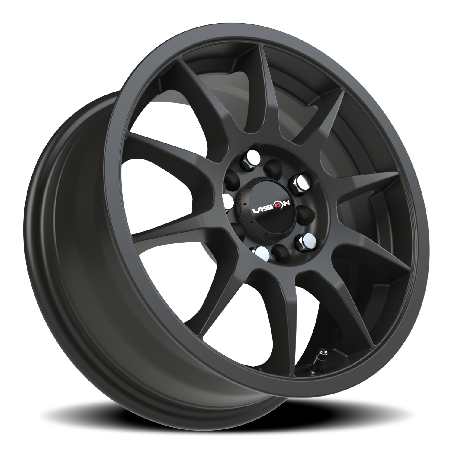 Vision Bane 15X6.5 Matte Black Wheel