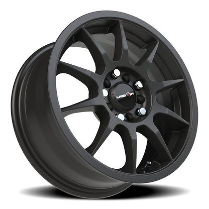 Vision Bane 15X6.5 Matte Black Wheel