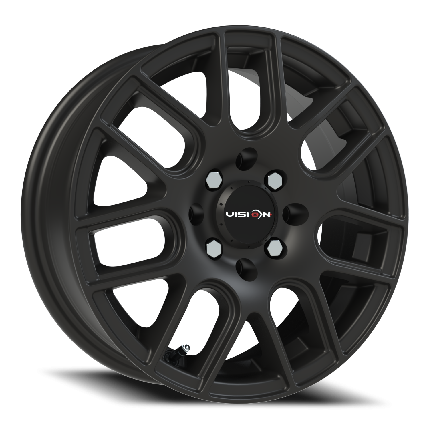 Vision Cross 14X5.5 Matte Black Wheel