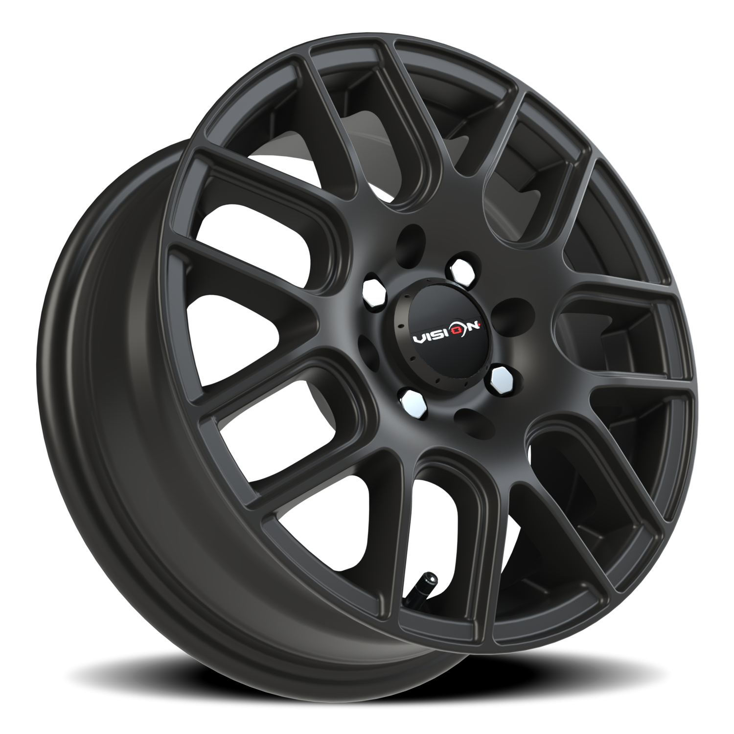 Vision Cross 14X5.5 Matte Black Wheel