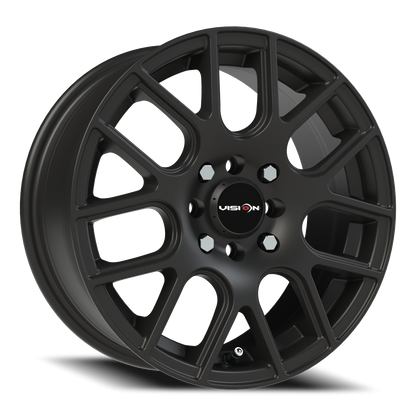 Vision Cross 15X6.5 Matte Black Wheel