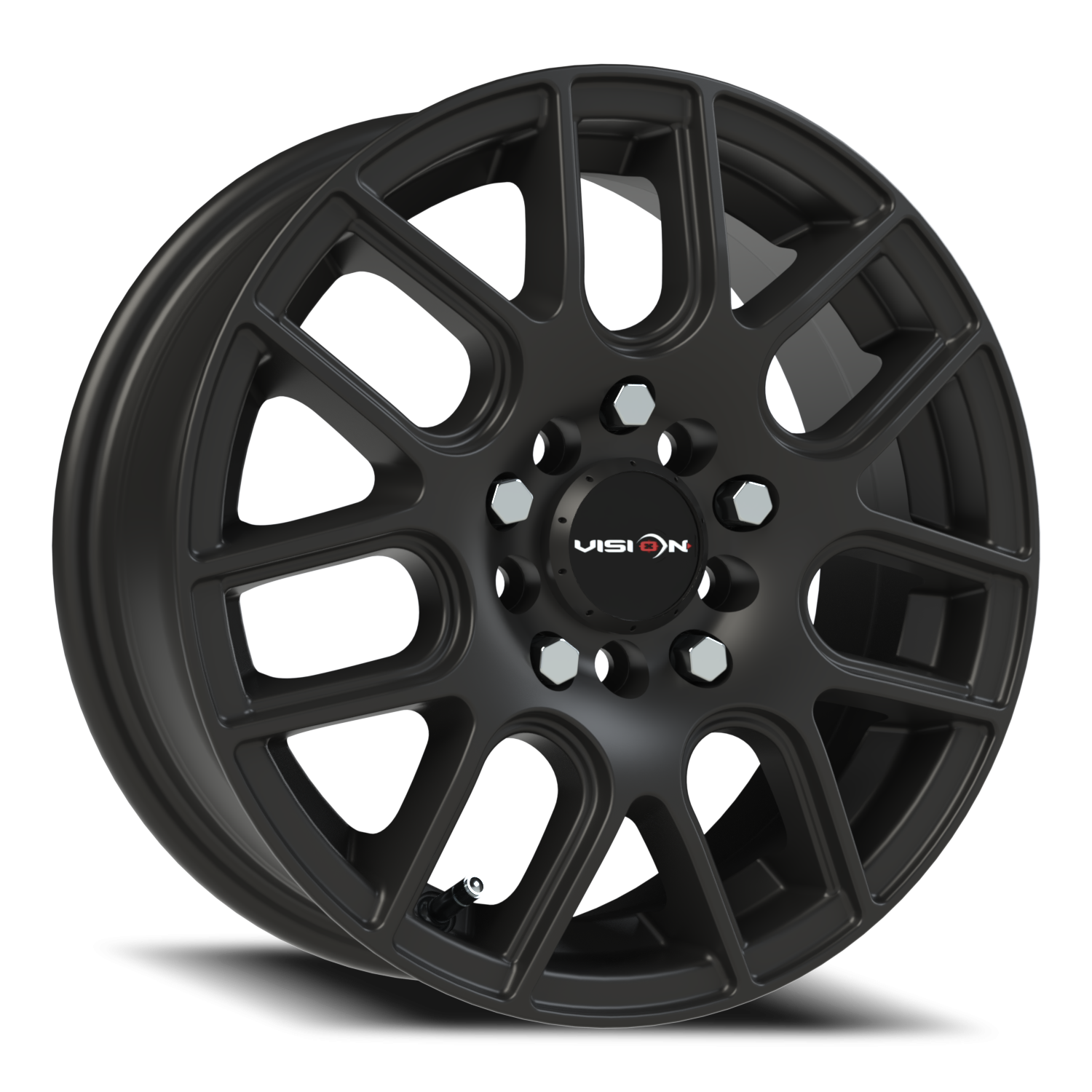 Vision Cross 14X5.5 Matte Black Wheel