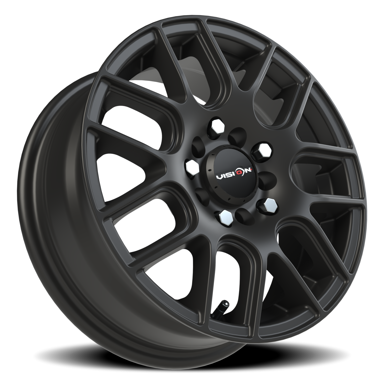 Vision Cross 14X5.5 Matte Black Wheel