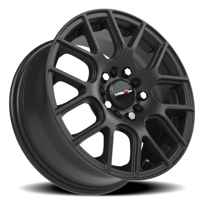 Vision Cross 15X6.5 Matte Black Wheel