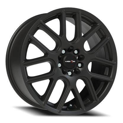 Vision Cross 18X8 Matte Black Wheel