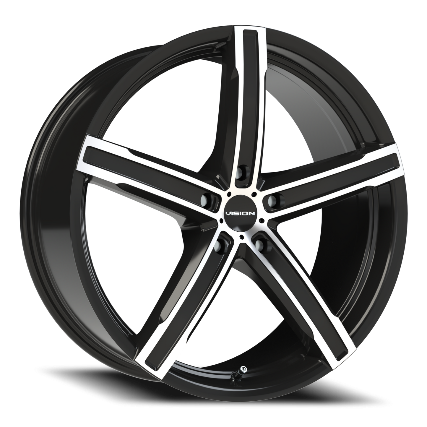 Vision Boost 20X8.5 Gloss Black Machined Face Wheel