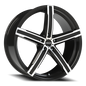 Vision Boost 20X8.5 Gloss Black Machined Face Wheel