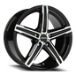Vision Boost 16X7.5 Gloss Black Machined Face Wheel
